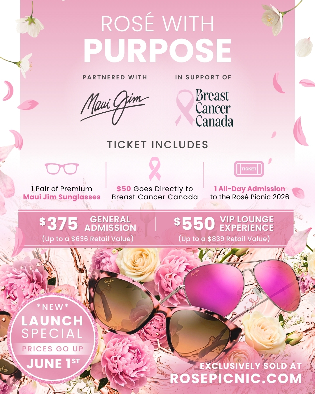 Maui Jim Rosé Picnic Collection